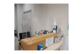 PROTECTION PLEXIGLASS BARRIER FOR OFFICES - RECEPTIONS